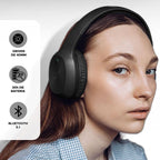 EDIFIER W600BT Wireless 30 Hour Playtime Over-Ear Bluetooth V5.1 Stereo Headphones - Black