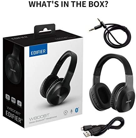 EDIFIER W800BT Plus Wireless Bluetooth 4.0 35 Hours Playback Headphones - Black