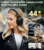 EDIFIER W800BT Pro Wireless Headphones with Active Noise Cancellation - Black