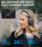 EDIFIER W800BT Pro Wireless Headphones with Active Noise Cancellation - Grey