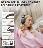 EDIFIER W800BT Pro Wireless Headphones with Active Noise Cancellation - Grey