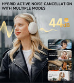 EDIFIER W800BT Pro Wireless Headphones with Active Noise Cancellation - Ivory