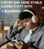 EDIFIER W800BT Pro Wireless Headphones with Active Noise Cancellation - Ivory