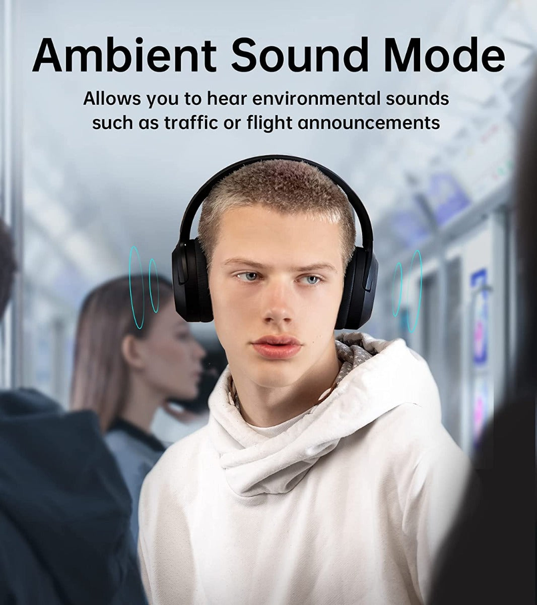 EDIFIER W820NB Active Noise Cancelling Bluetooth Stereo Hi-Res Headphones - GREY