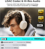 EDIFIER W820NB Active Noise Cancelling Bluetooth Stereo Hi-Res Headphones  - Ivory