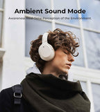 EDIFIER W820NB Active Noise Cancelling Bluetooth Stereo Hi-Res Headphones  - Ivory
