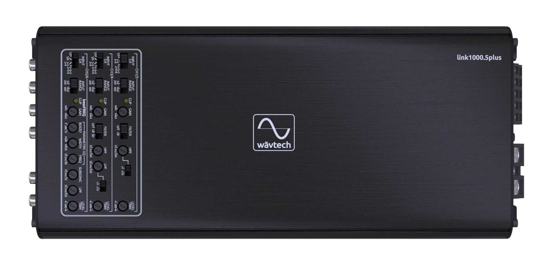 Wāvtech link WAV-LINK1000.5PLUS 1000W 5-Channel Amplifier with OEM Integration