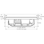 Wavtech THINPRO12-4 Shallow-mount 12" 4-ohm 600w Component Subwoofer