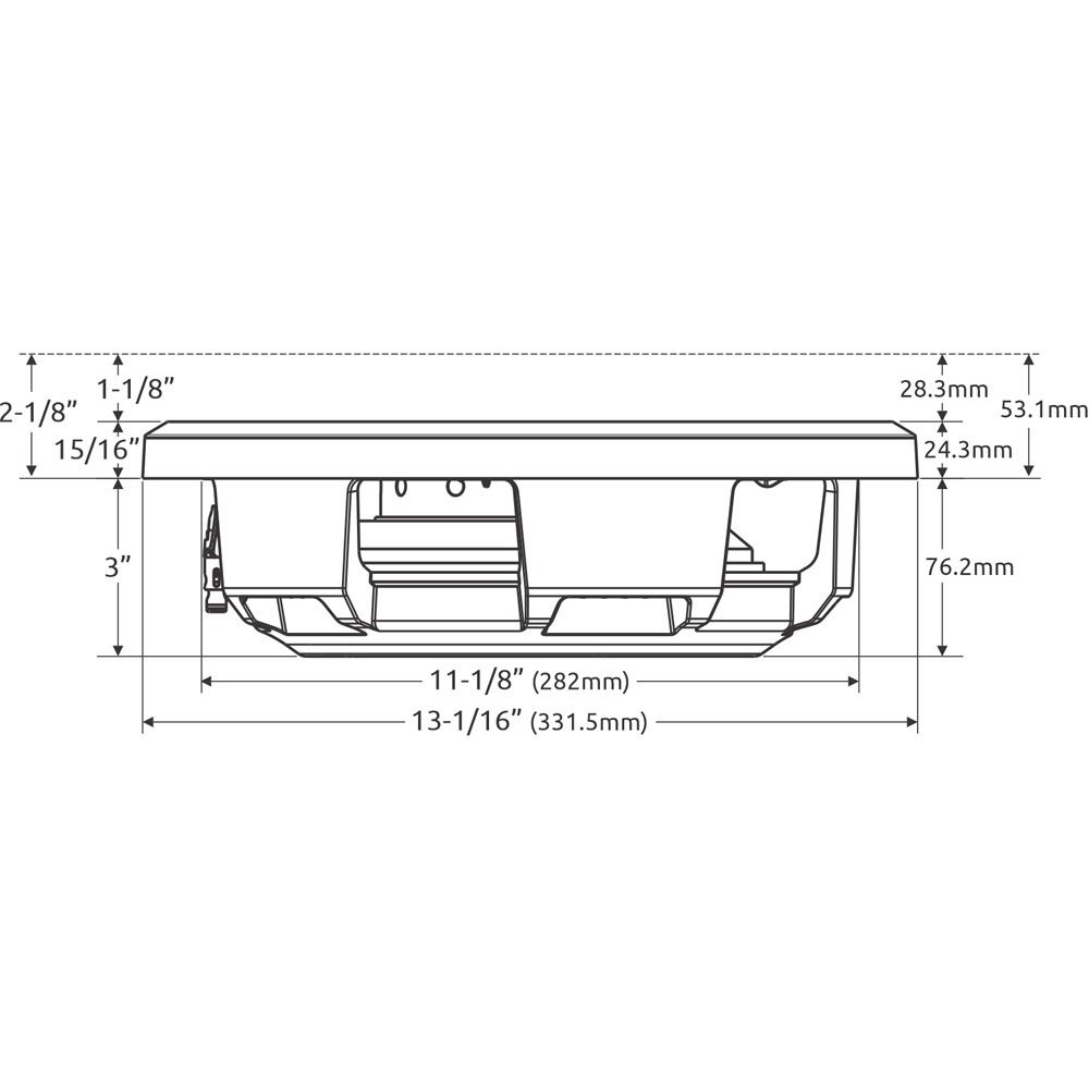 Wavtech THINPRO12-4 Shallow-mount 12" 4-ohm 600w Component Subwoofer