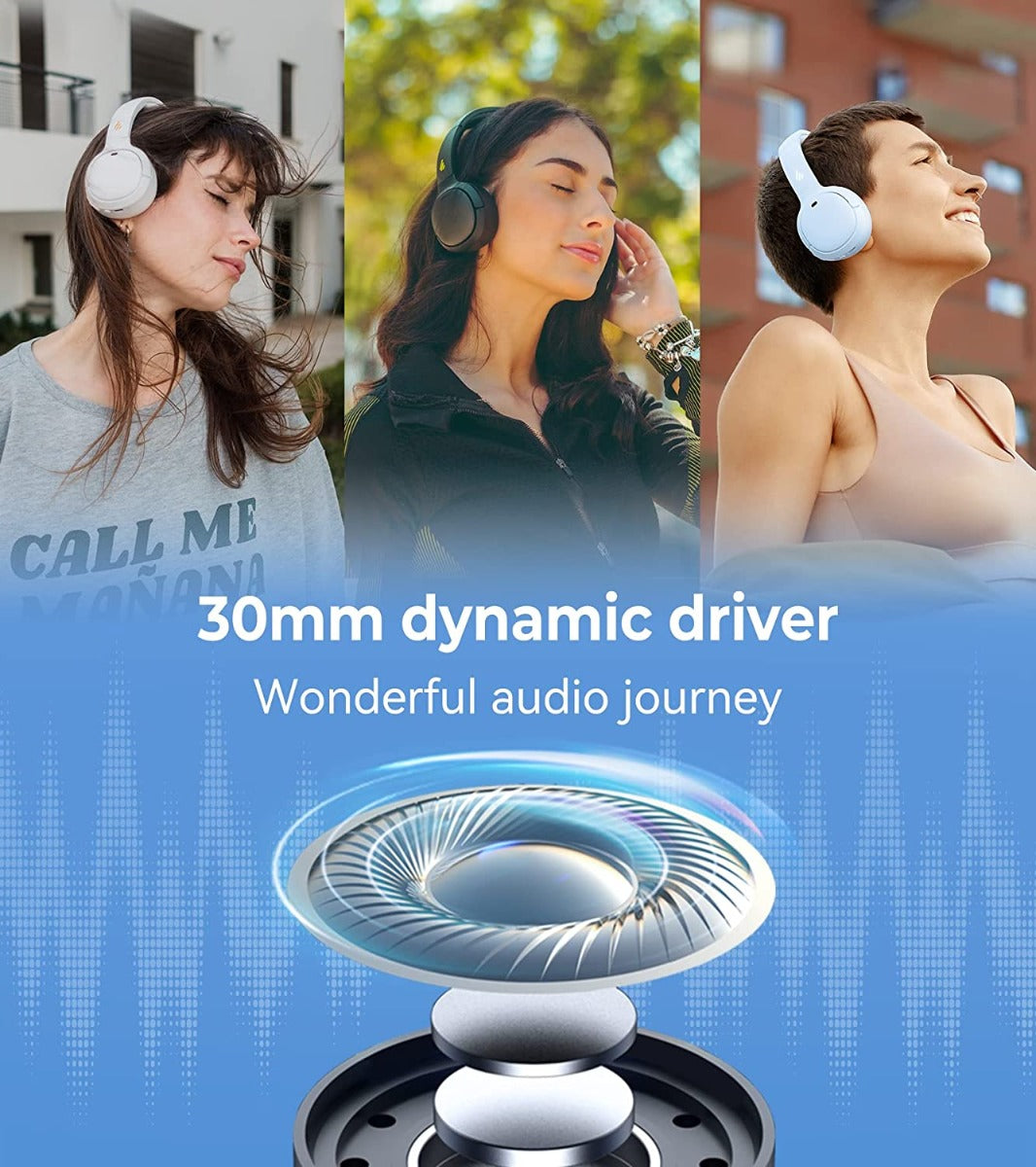 EDIFIER WH500 Wireless Bluetooth On-Ear Headphones - Black