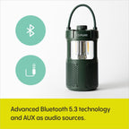 Pure Audio Woodland Glow waterproof outdoor speaker with LED lamp