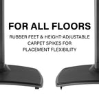 SANUS WSS52 Speaker Stand Designed for Sonos Five and Play: 5 Speakers Black - Single
