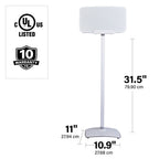 SANUS WSS52 Speaker Stand Designed for Sonos Five and Play: 5 Speakers White - Single