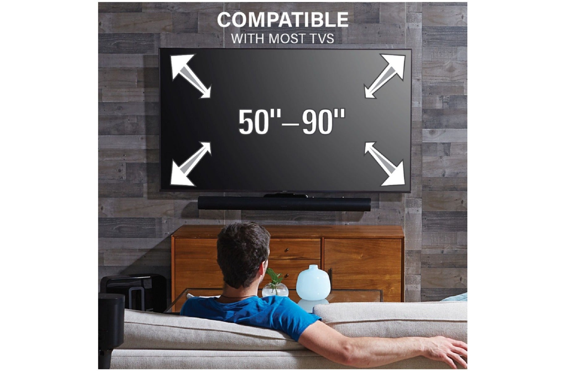 SANUS WSSATM1-B2 TV Wall Mount for Sonos Arc