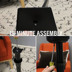Sanus WSSE11-B2 SONOS Era 100 Fixed Height Speaker Stand - Black Single