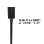 Sanus WSSE12-B2 SONOS Era 100 Fixed Height Speaker Stand - Black