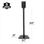Sanus WSSE11-B2 SONOS Era 100 Fixed Height Speaker Stand - Black Single