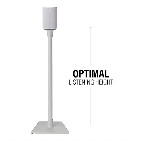 Sanus WSSE11-W2 SONOS Era 100 Fixed Height Speaker Stand - White Single