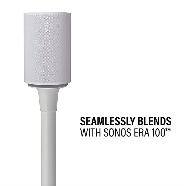 Sanus WSSE12-W2 SONOS Era 100 Fixed Height Speaker Stand - White Pair