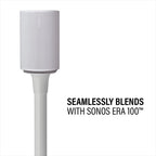 Sanus WSSE11-W2 SONOS Era 100 Fixed Height Speaker Stand - White Single