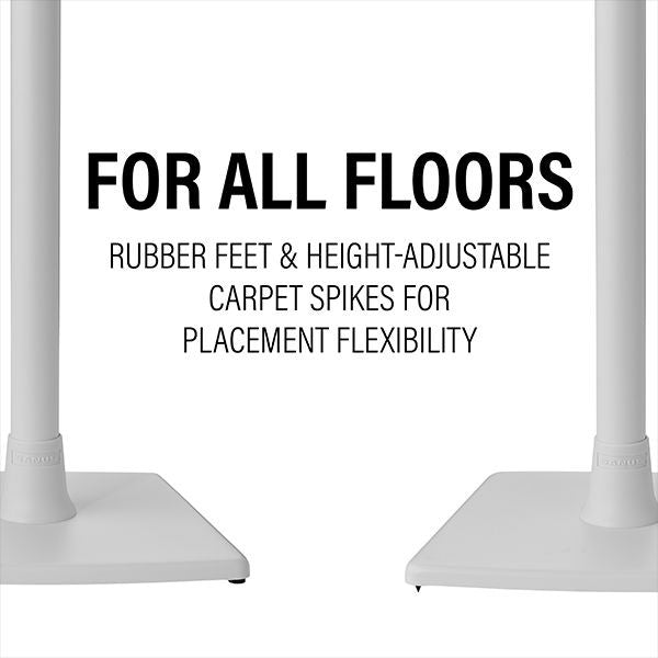 Sanus WSSE12-W2 SONOS Era 100 Fixed Height Speaker Stand - White Pair