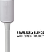 Sanus WSSE11-W2 SONOS Era 100 Fixed Height Speaker Stand - White Single