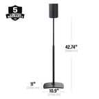 Sanus WSSE1A2-B2 SONOS Era 100 Height-Adjustable Stand - Black  Pair