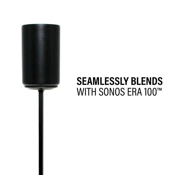 Sanus WSSE1A1-B2 SONOS Era 100 Height-Adjustable Stand - Black Single