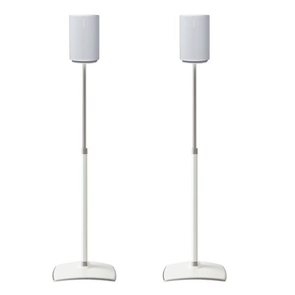 Sanus WSSE1A2-W2 SONOS Era 100 Height-Adjustable Stand - White Pair