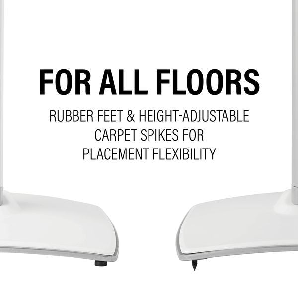 Sanus WSSE1A1-W2 SONOS Era 100 Height-Adjustable Stand - White Single