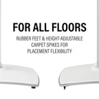 Sanus WSSE1A2-W2 SONOS Era 100 Height-Adjustable Stand - White Pair