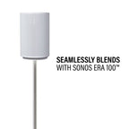Sanus WSSE1A1-W2 SONOS Era 100 Height-Adjustable Stand - White Single