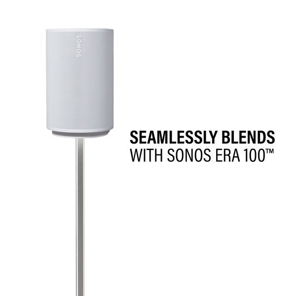Sanus WSSE1A1-W2 SONOS Era 100 Height-Adjustable Stand - White Single