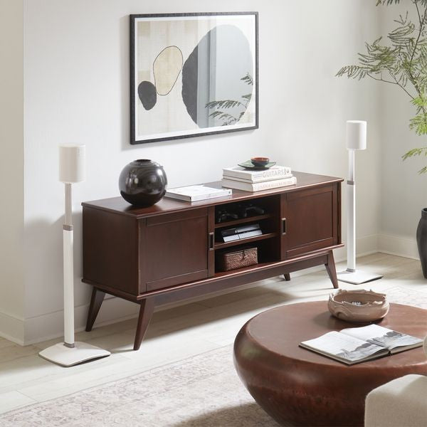Sanus WSSE1A1-W2 SONOS Era 100 Height-Adjustable Stand - White Single