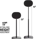 Sanus WSSE3A1-B2 SONOS Era 300 Height-Adjustable Stand - Black Single