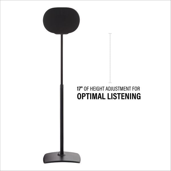Sanus WSSE3A1-B2 SONOS Era 300 Height-Adjustable Stand - Black Single