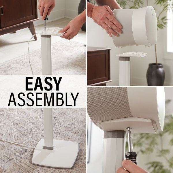 Sanus WSSE3A1-W2 SONOS Era 300 Height-Adjustable Stand - White Single