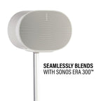 Sanus WSSE3A1-W2 SONOS Era 300 Height-Adjustable Stand - White Single