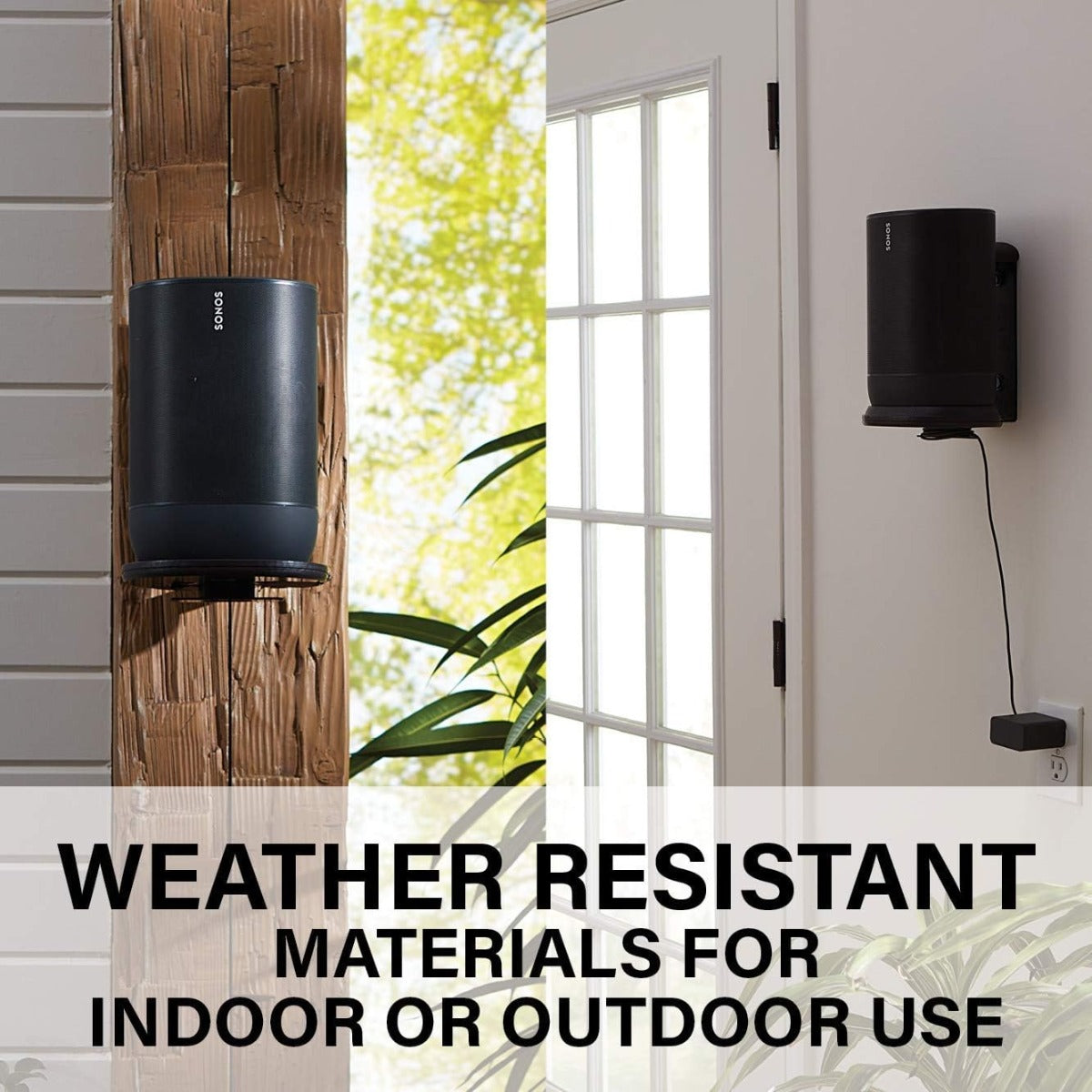 Sanus WSSMM1-B2 Indoor/Outdoor Wall Mount for the Sonos MOVE Speaker