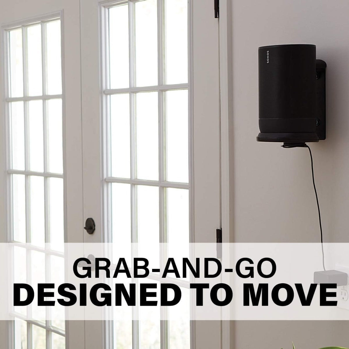 Sanus WSSMM1-B2 Indoor/Outdoor Wall Mount for the Sonos MOVE Speaker