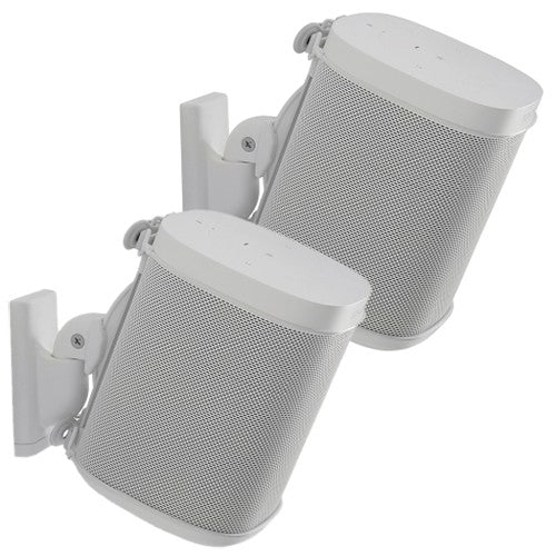 Sanus WSWM21-W2 Speaker Wall Mount for Sonos Speaker for ONE, Play:1 & Play:3 (Pair) - Black