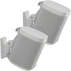 Sanus WSWM22-W2 Speaker Wall Mount for Sonos ONE, Play:1 & Play:3 (Pair) - White