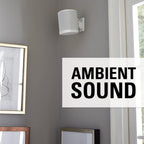 Sanus WSWM22-W2 Speaker Wall Mount for Sonos ONE, Play:1 & Play:3 (Pair) - White