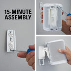 Sanus WSWM22-W2 Speaker Wall Mount for Sonos ONE, Play:1 & Play:3 (Pair) - White
