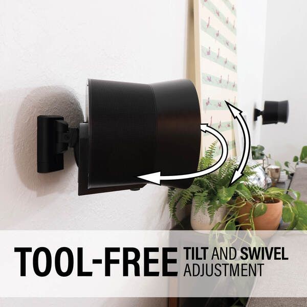 Sanus WSWME32-B2 SONOS Era 300 Adjustable Speaker Wall Mount - Black Pair