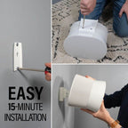 Sanus WSWME31-W2 SONOS Era 300 Adjustable Speaker Wall Mount - White Single