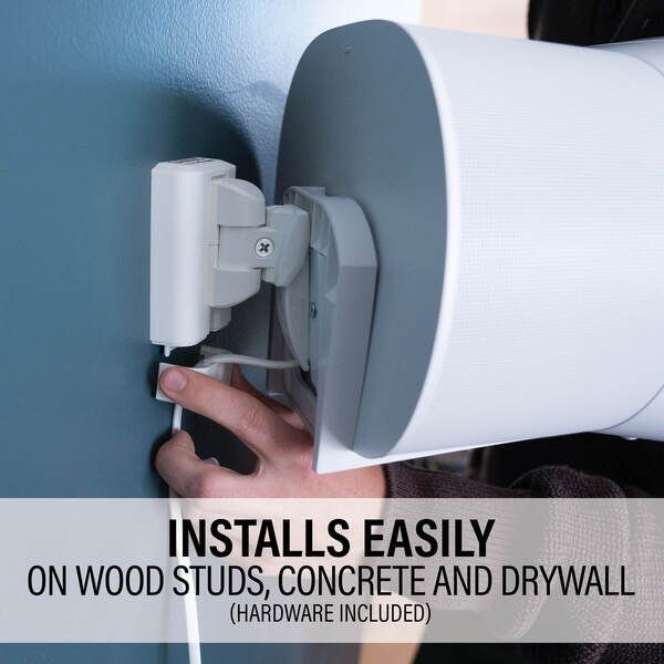 Sanus WSWME31-W2 SONOS Era 300 Adjustable Speaker Wall Mount - White Single