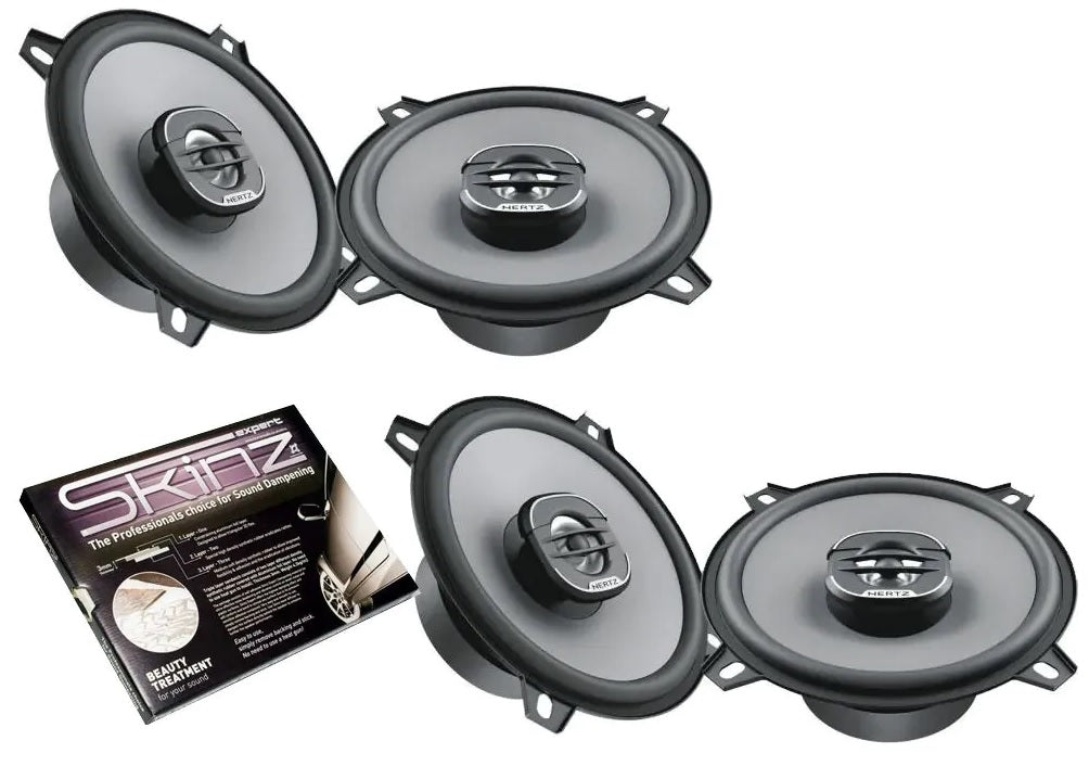 BMW 3 Series E30 - Front & Rear Speakers Upgrade Hertz UNO X130 UNO Series 5-1/4" 13cm 2-Way Coaxial Speaker 160W