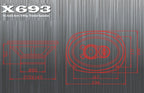 Excalibur X693 - 6"x9" 3-Way Triaxial  Speakers 1000W Max Power