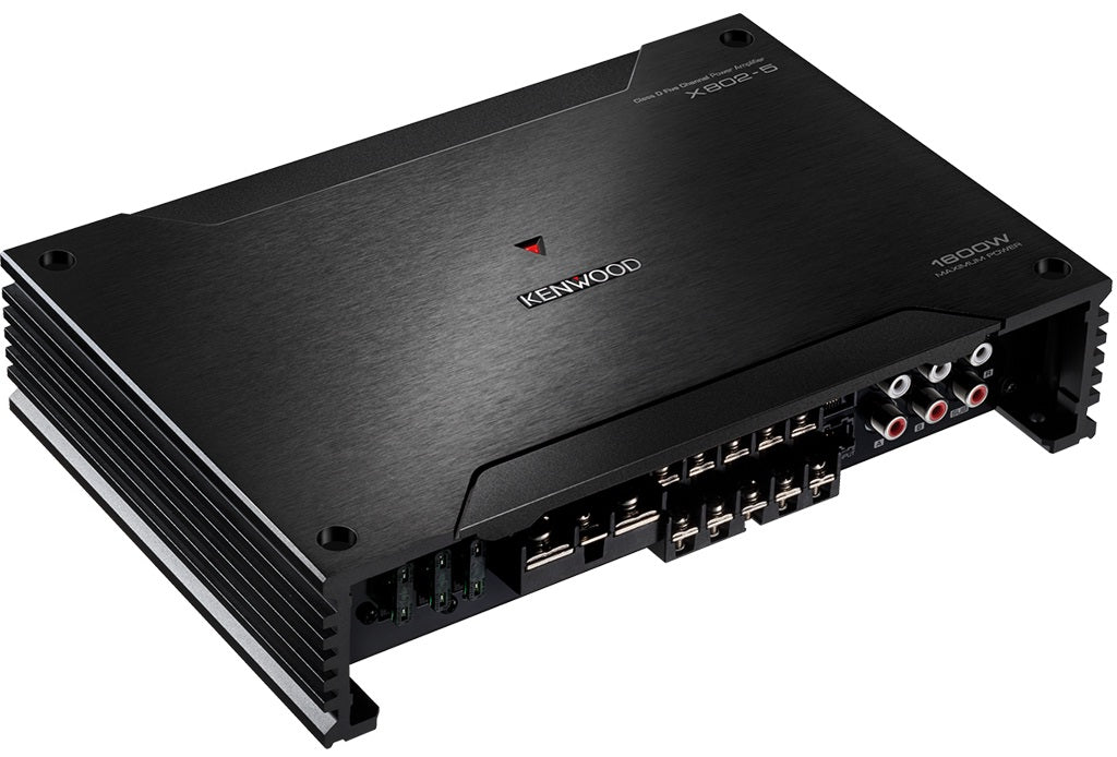 Kenwood X802-5 - 5 Channel X Series Class D Bridgeable Power Speaker and Subwoofer Amplifier 1800W